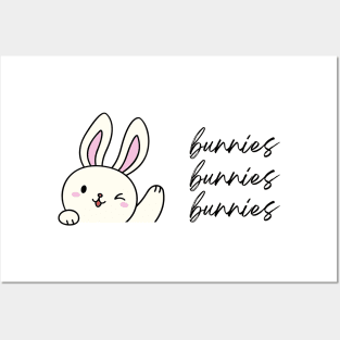 Bunnies Bunnies Bunnies Posters and Art